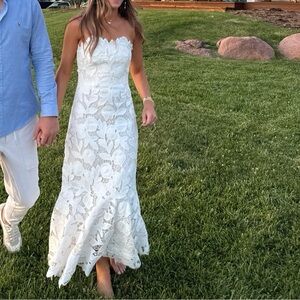 BRAND NEW Simkhai White Strapless Dress